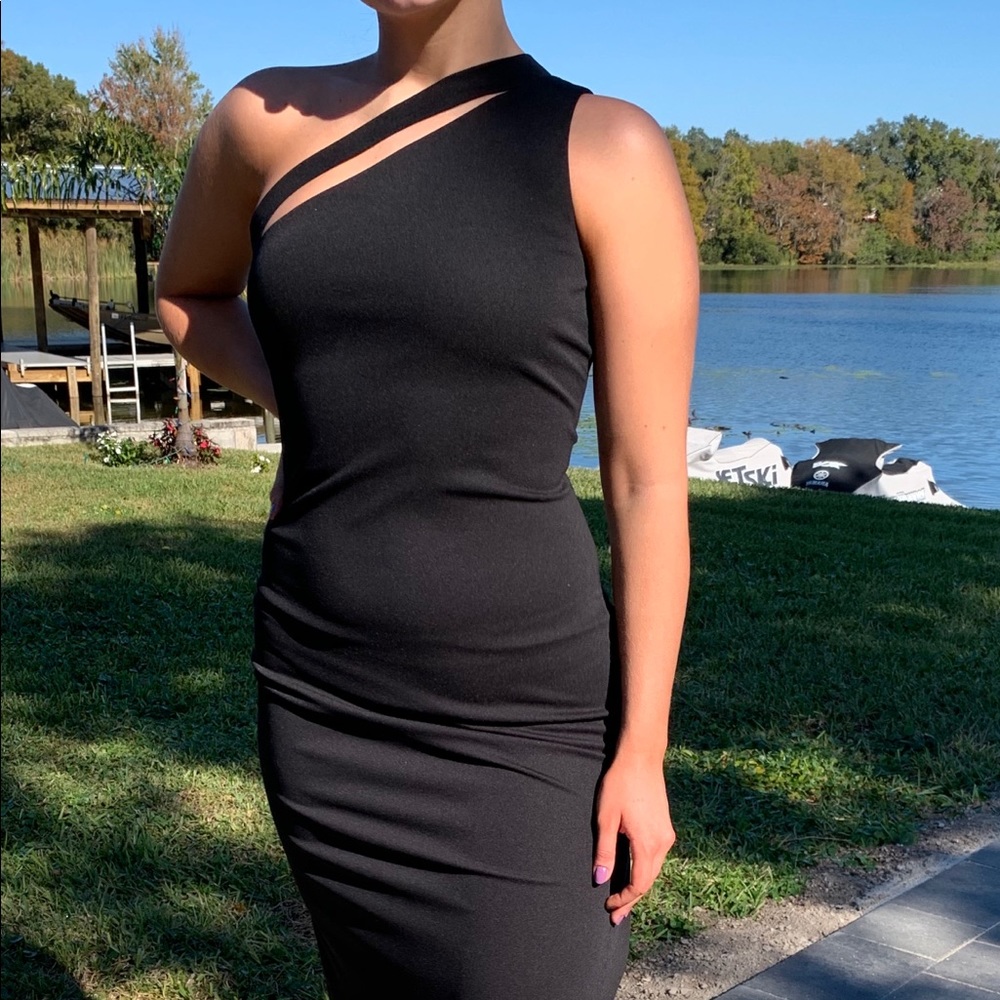 Lillie Rubin Black Full Length Dress